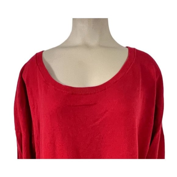 Gap women's red and gray colorblock sweater size XL long sleeve - Picture 2 of 6